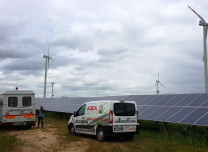 Attività diagnostiche su parco da energie rinnovabili misto eolico fotovoltaico.